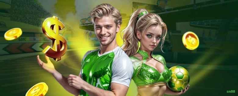 Imagem promocional do cassino online da sn88 mostrando jogos ao vivo
